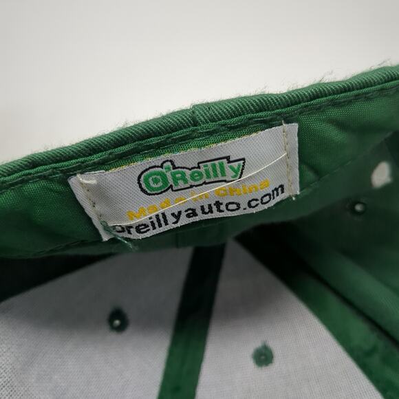 O'Reilly Auto Parts Strapback Baseball Cap Green One Size Adjustable Embroidered - Picture 9 of 9